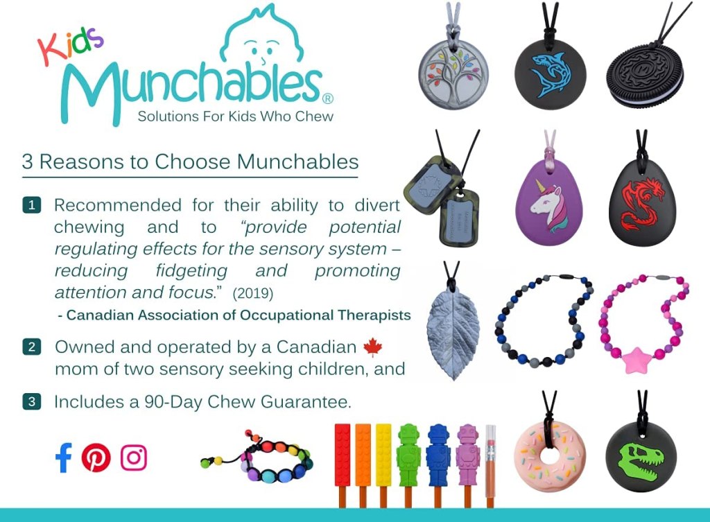 Munchables Sensory Chews: A Durable and Safe Solution for Chewing Habits - A Pundit Review
